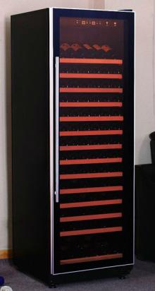168-bottle compressor wine cooler with red wine temperature