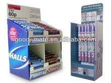 Chewing Gum Corrugated Paper Desk Display Stand