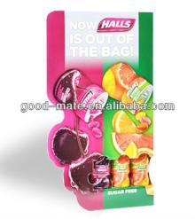 POS Cardboard Chewing Gum Stand Display Racks