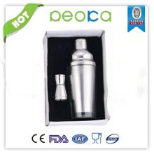 Red wine promotion real leather cups shaker cup sets