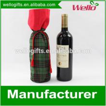  Fabric  Red Wine Packaging Bag For Christmas