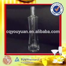 700ml round shape clear glass empty vodka bottle