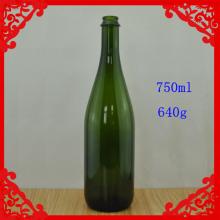 750ml dark green champagne glass bottle wholesale