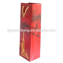 newest red wine bottle paper bag packing