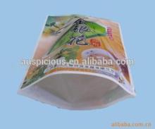 Free standing with logo printed aluminum foil tea bags with zipper