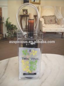 Transparent gel Plastic pvc ice bag for cooling champagne