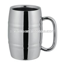 16oz stainless steel double wall wine mug champagne cup