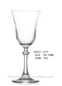 10oz Cheap crystal double-deckly stemde champagne glass water glass