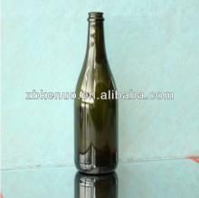 750ml dark green champagne glass wine bottle