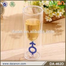 Double Wall 8 oz Customized Graceful Plastic Champagne Cup