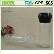 100ml glass bottle with  salt  &  pepper   grinder 