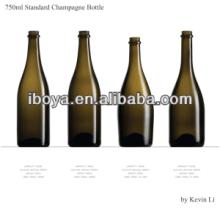 25oz/750ml Round Champagne Wine Bottles