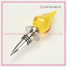 Dongguan Factory Custom yellow crystal red wine bottle stopper wine cork stopper