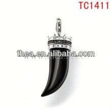 TC1411 black pepper shape fashion accessories design factory price pendant&charm