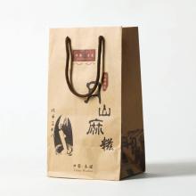 Good quality takeaway Food 150g Imported brown kraft paper bag with pantone LOGO ( Banner )