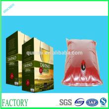 Wine BIB bag in box (BIB packaging) with dispenser