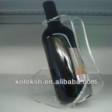 clear acrylic red  wine   rack 