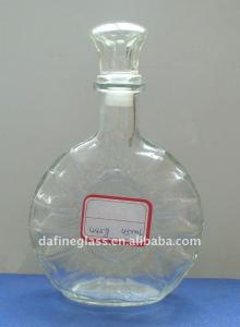 450ml & 15 oz transparent glass champagne bottle