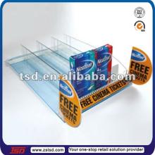 TSD-P021 store shelf pusher system for chewing gum/supermarket rack pusher/shelf divider and pusher