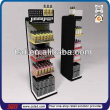 TSD-W118 China factory  supply  wholesale floor standing  wood  wine display units,wine shop display,red
