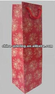 2014 new design products red wine paper bag