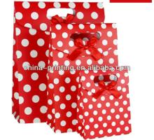 2013 fashion  cartoon  design printing red wine paper  bag 