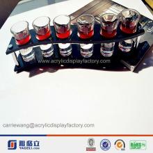 Acrylic red wine s shaped bottle display