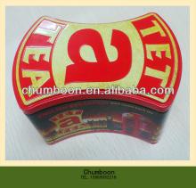 Metal tea tin box