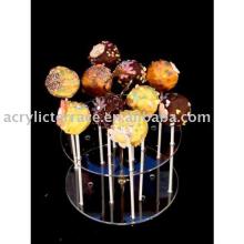 round shape acrylic  lollipop   holder  display