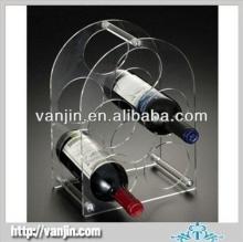 3 Tier 6 Bottles Acrylic Plexiglass Red Wine Bottles Display Holder 6091404219