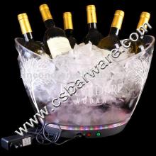 hot sale LED 12L beer ice bucket disposable for party/PLASTIC CHAMPAGNE WINE BOTTLE ICE BUCKET COOLE