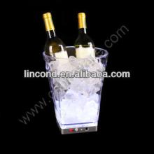 For Champagne color changing acrylic led ice bucket