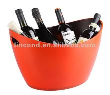 large  plastic   beer  ice bucket for promotions/ PLASTIC  CHAMPAGNE WINE BOTTLE ICE BUCKET COOLER