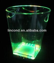 Cheers colorful Champagne LED ice bucket/led illuminated ice bucket for promotion and decoration