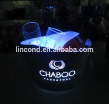 LED lighted ice bucket for vodka/champagne bottle