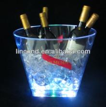 clear acrylic wine coolers ice buckets and wine stands ice buckets LD-B203L plastic custom engraved