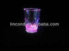 led mini plastic unbreakable wedding wine/champagne glass cup
