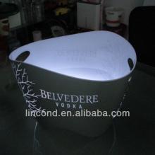 hot sale led lighted ice bucket/vodka champagne bucket with led