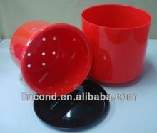 5L round duoble wall plastic acrylic champagne/beer cooler