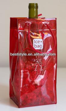 Good quality red  wine   cooler   bag   pvc  ice  bag 