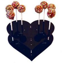 wholesale heart shape plastic lollipop candy cake pop display stand
