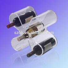 High craft good selling custom design acrylic red wine display rack
