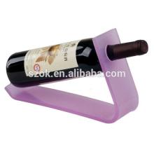 Countertop single high quality acrylic red wine display rack