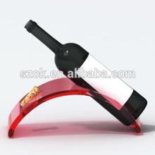 Single red luxury high quality acrylic red wine rack for sale