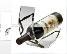 Curved clear top grade acrylic red wine rack, acrylic wine rack