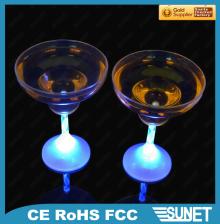 2014 acrylic plastic  LED   flash ing light up champagne cup for bar made in china
