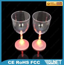 2014 High quality Romantic flashing LED red wine glass cup promotion gift patty supply