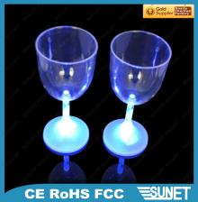2014 red wine flashing LED light up cups for Christmas birthday made in china