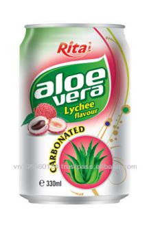 Carbonated Lychee Flavor Aloe Vera Juice