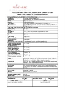  Apple   Puree   Concentrate 